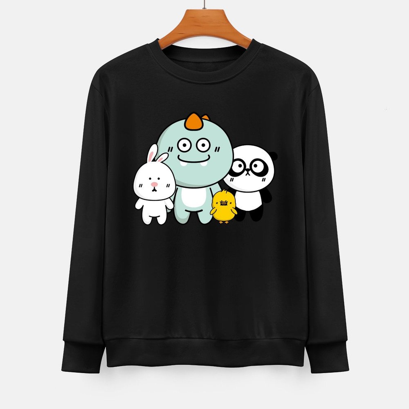 Front Patterned Long Sleeve TopDaily Premium